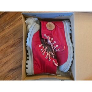 Palladium Pampa Puddle Lite WP Red Waterproof Boots 73085-611-M Womens 8.5 NEW